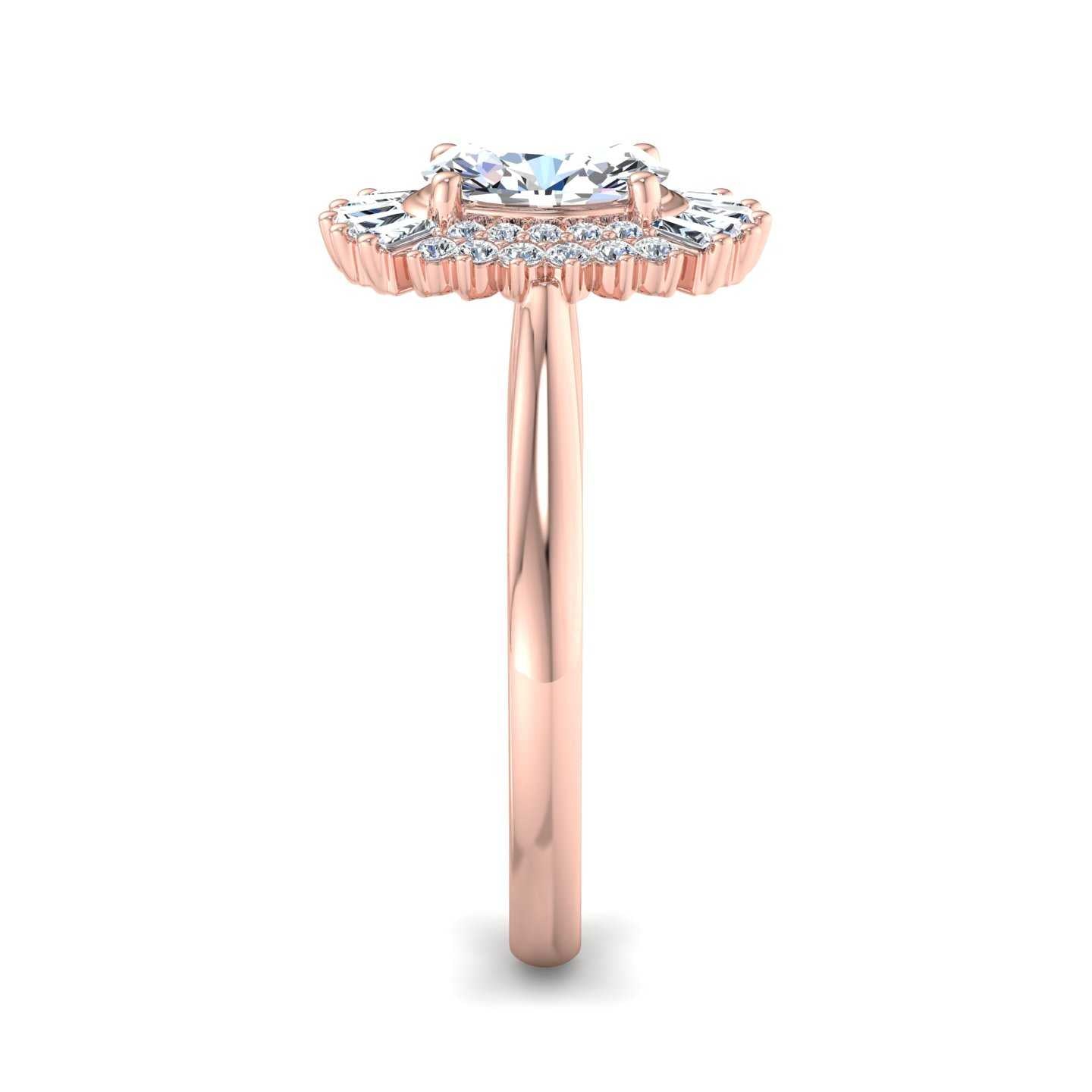 Engagement Ring ERHL0189-1.00OV