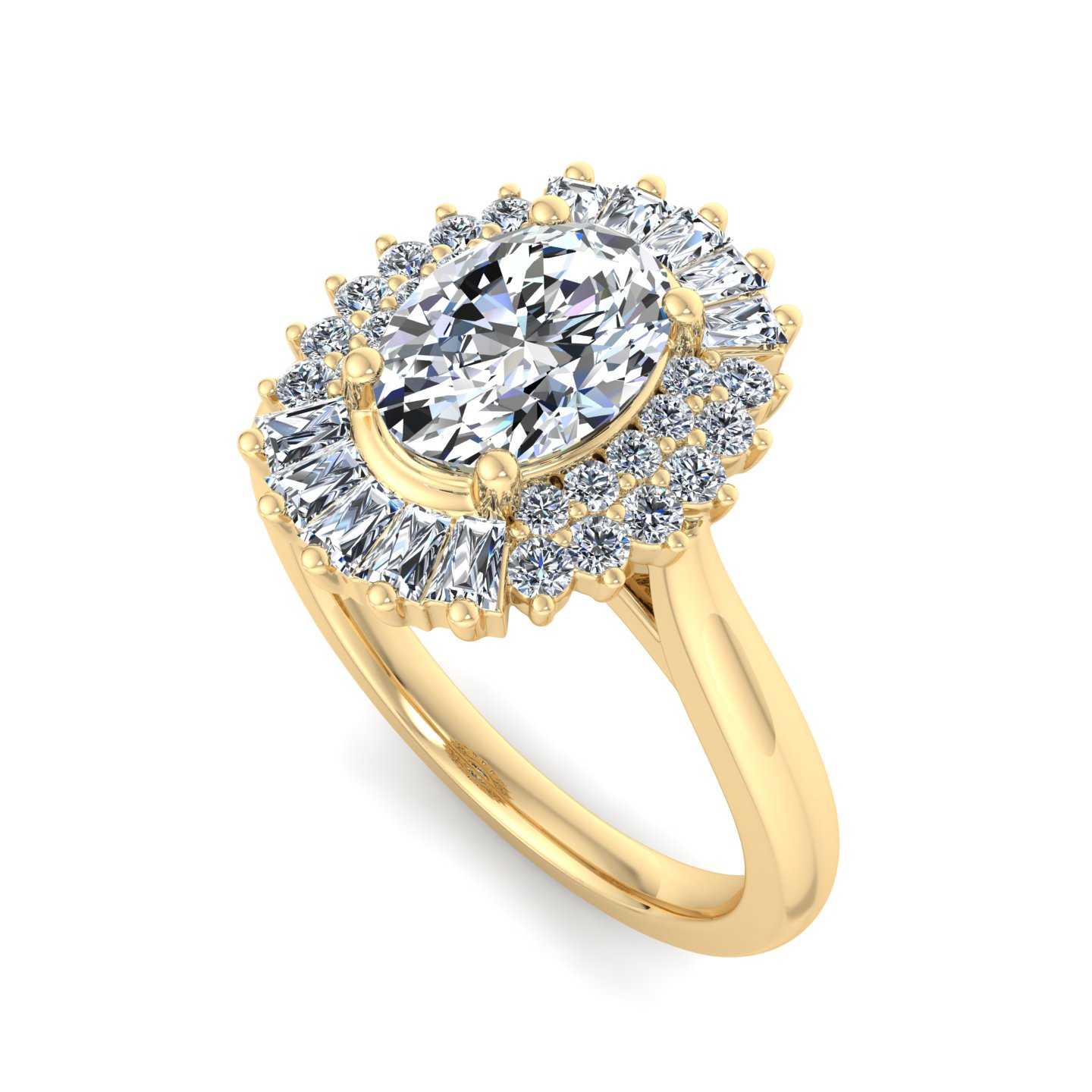 Engagement Ring ERHL0189-1.00OV