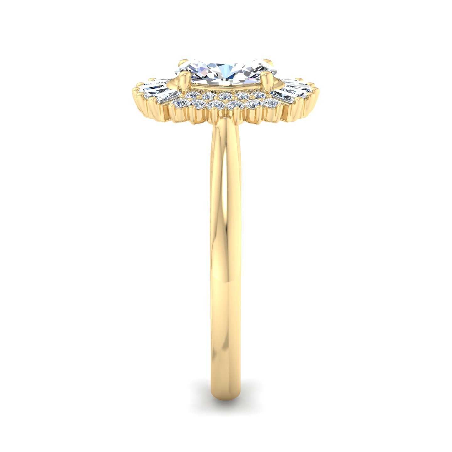 Engagement Ring ERHL0189-1.00OV