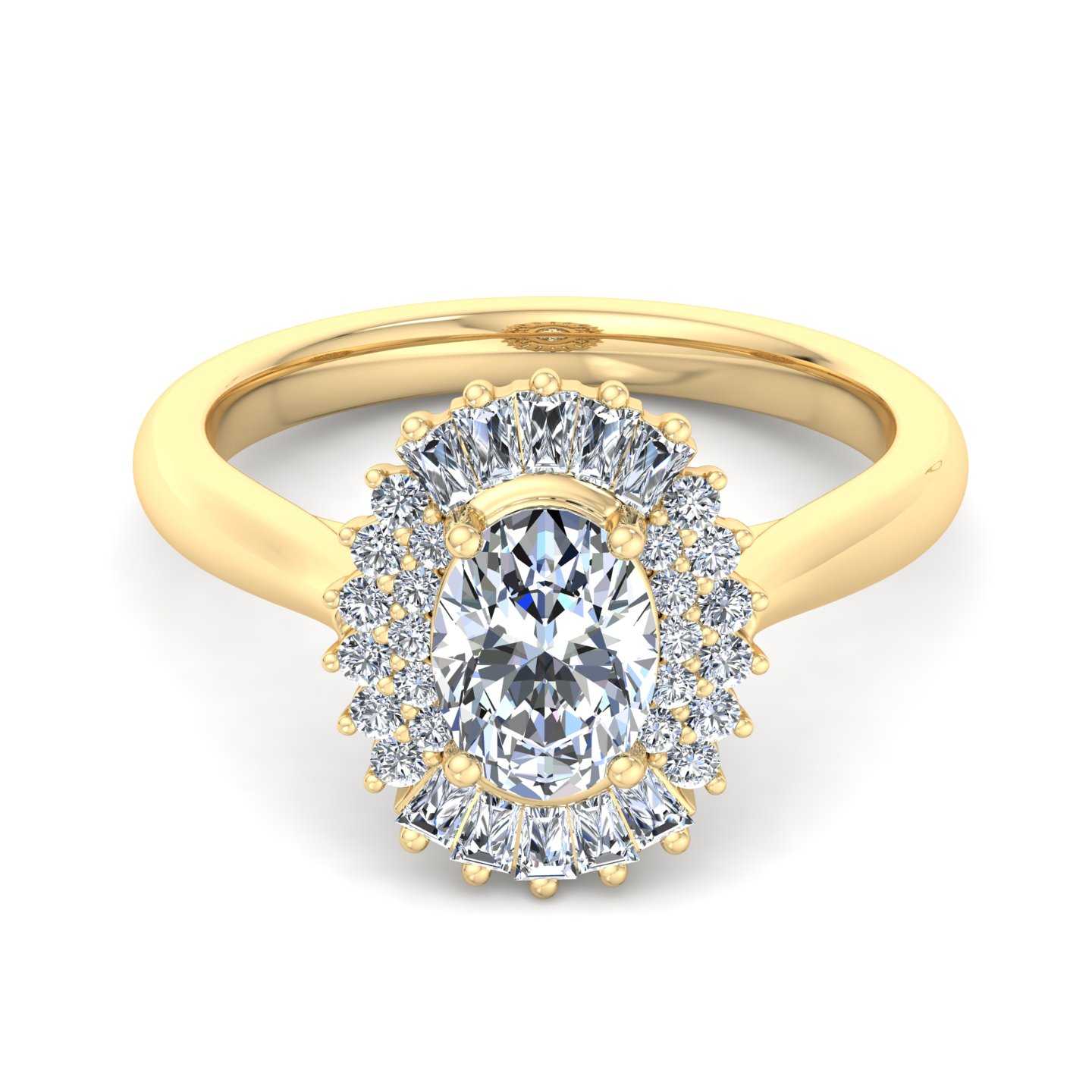 Engagement Ring ERHL0189-1.00OV