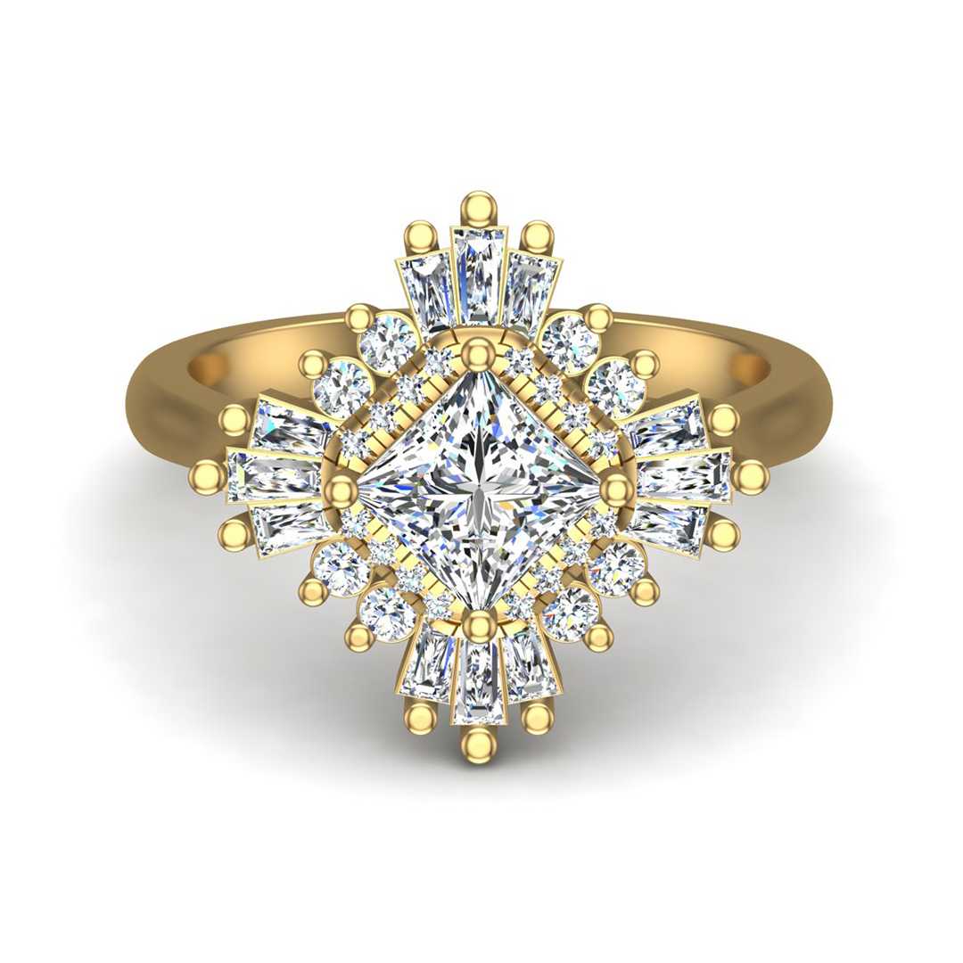 Engagement Ring ERHL0190-1.00PR