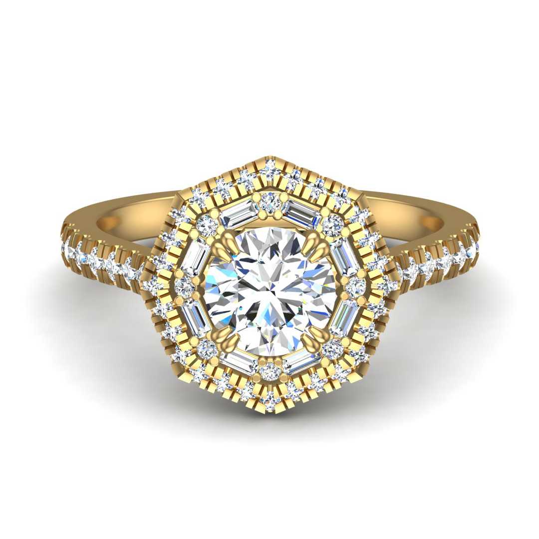 Engagement Ring ERHL0192-1.00RB