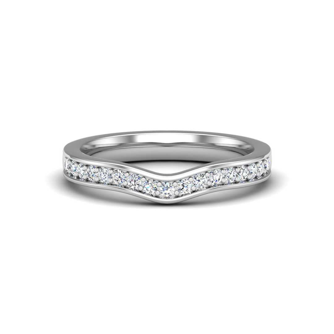 Contour Band 153- 5.2mm Center-Pave-1.70mm
