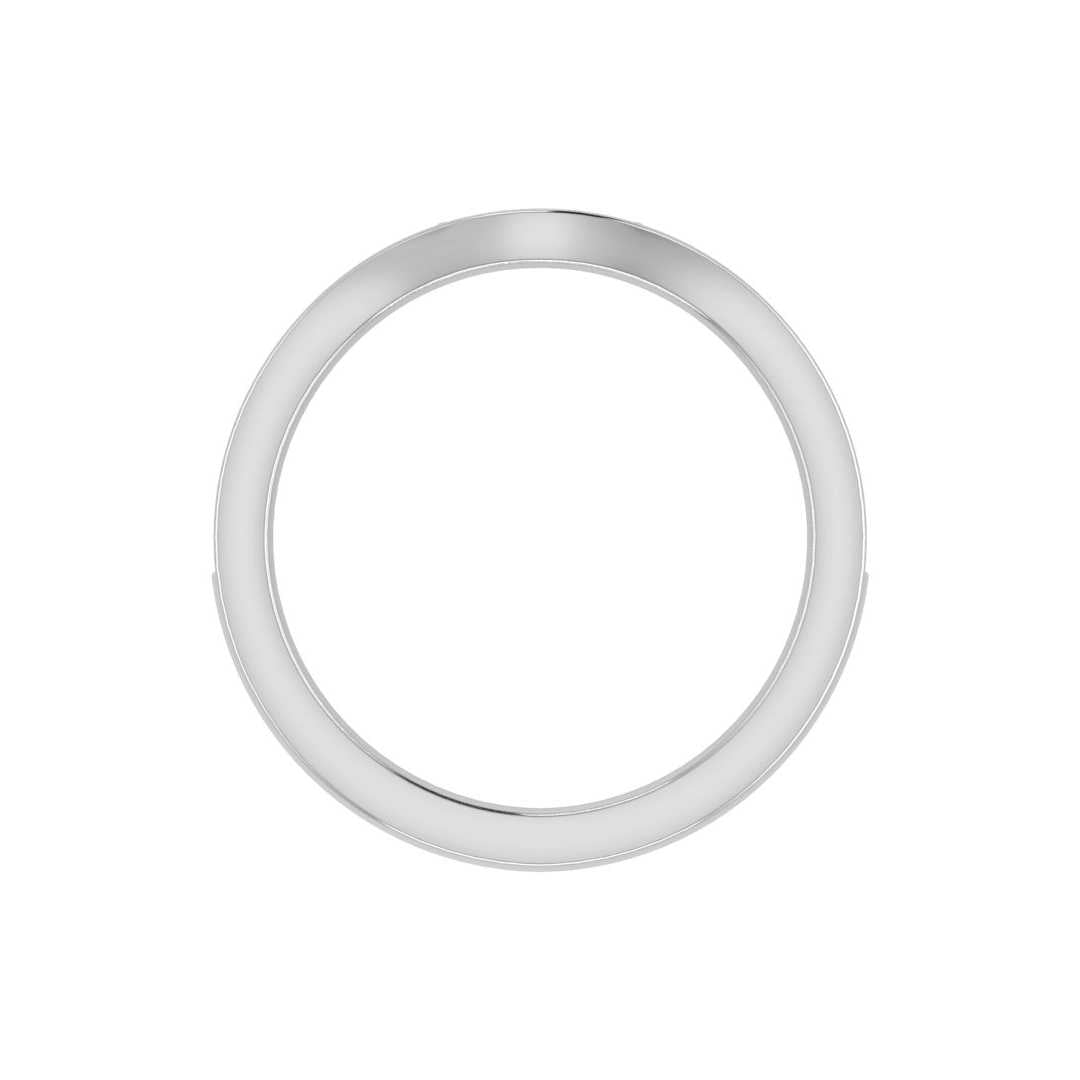 Contour Band 157- 7.3mm Center-Pave-1.35mm