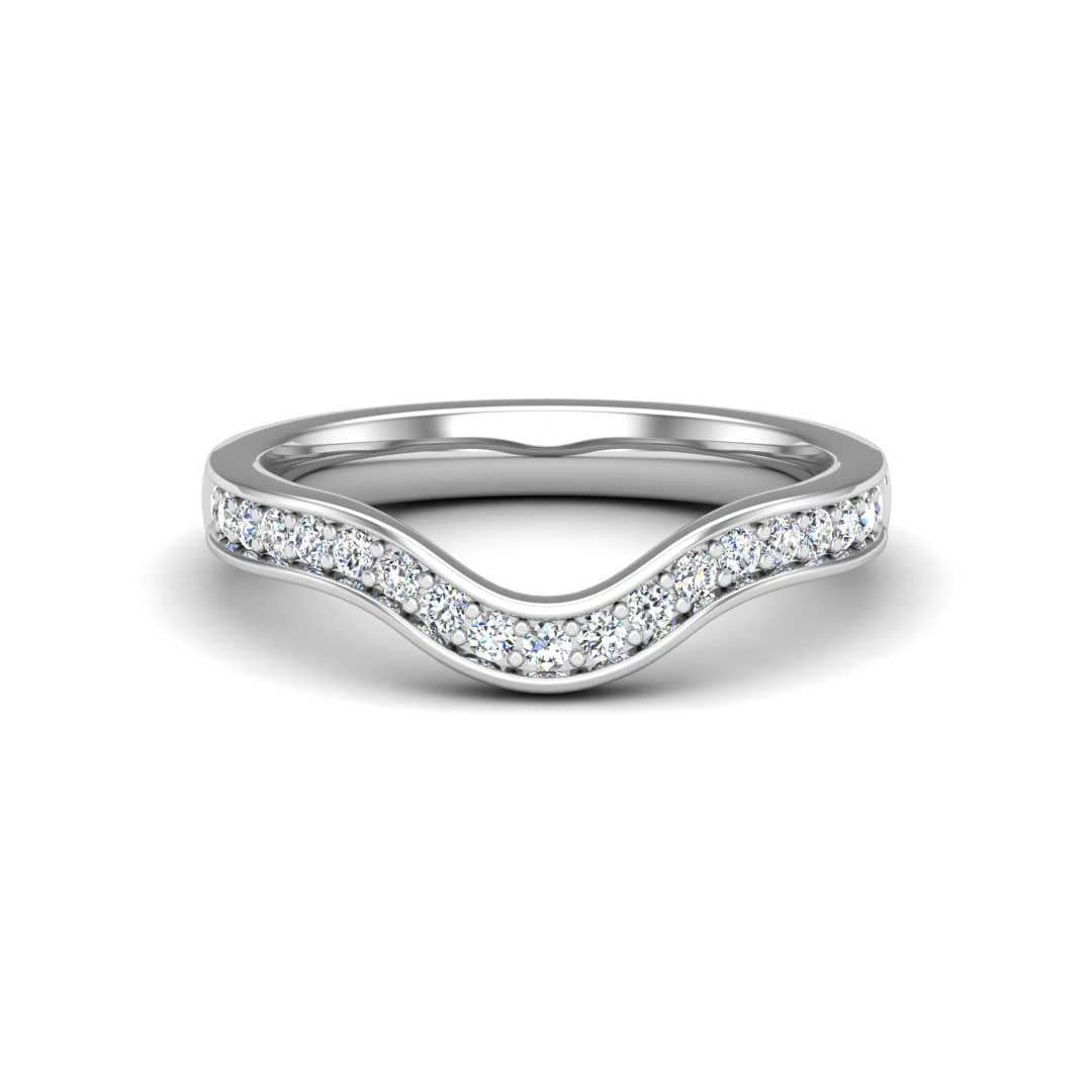 Contour Band 162- 10.0mm Center-Pave-1.50mm