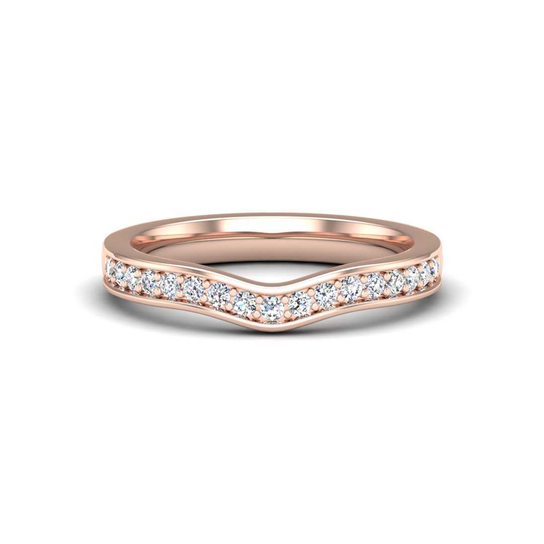 Contour Band 153- 5.2mm Center-Pave-1.70mm