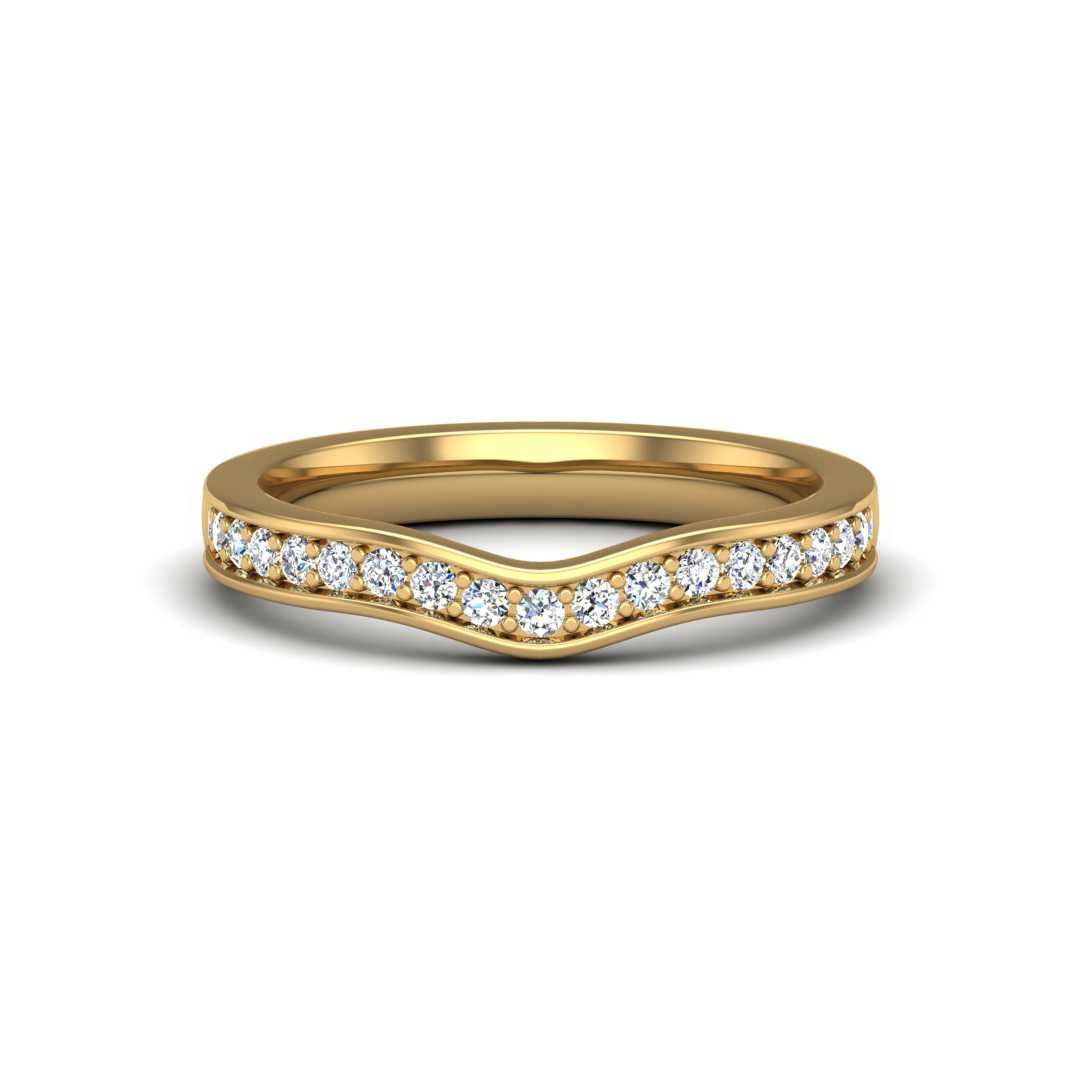Contour Band 153- 5.2mm Center-Pave-1.70mm
