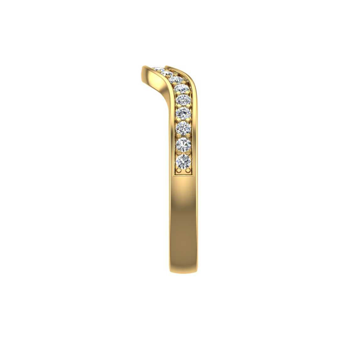 Contour Band 162- 10.0mm Center-Pave-1.50mm