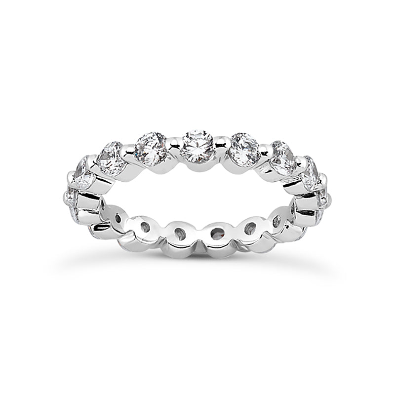 Round Diamond Eternity Band