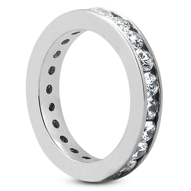 Channel Setting Round Diamond Eternity Band