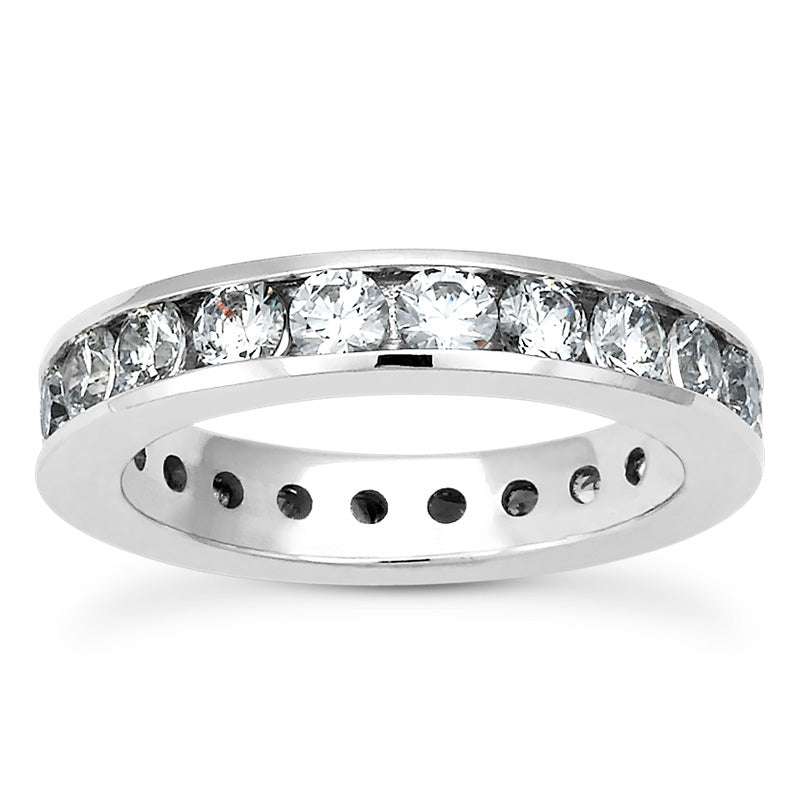 Channel Setting Round Diamond Eternity Band