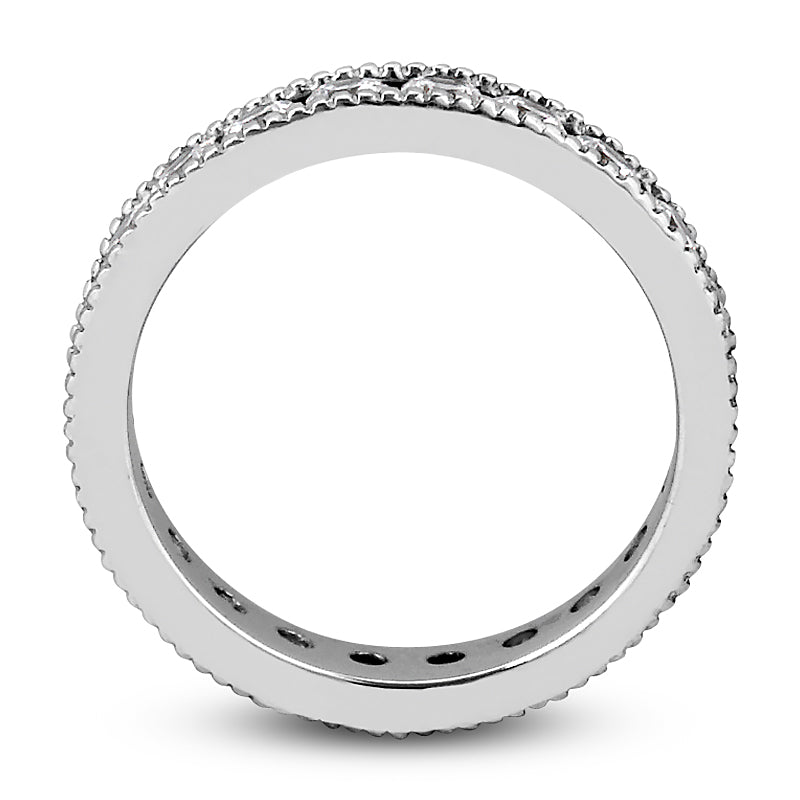 Milgrain Channel Setting Round Diamond Eternity Band
