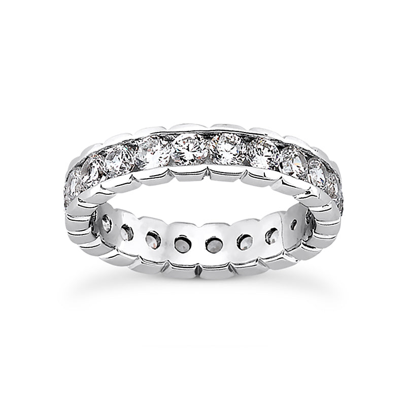 Channel Setting Round Diamond Eternity Band