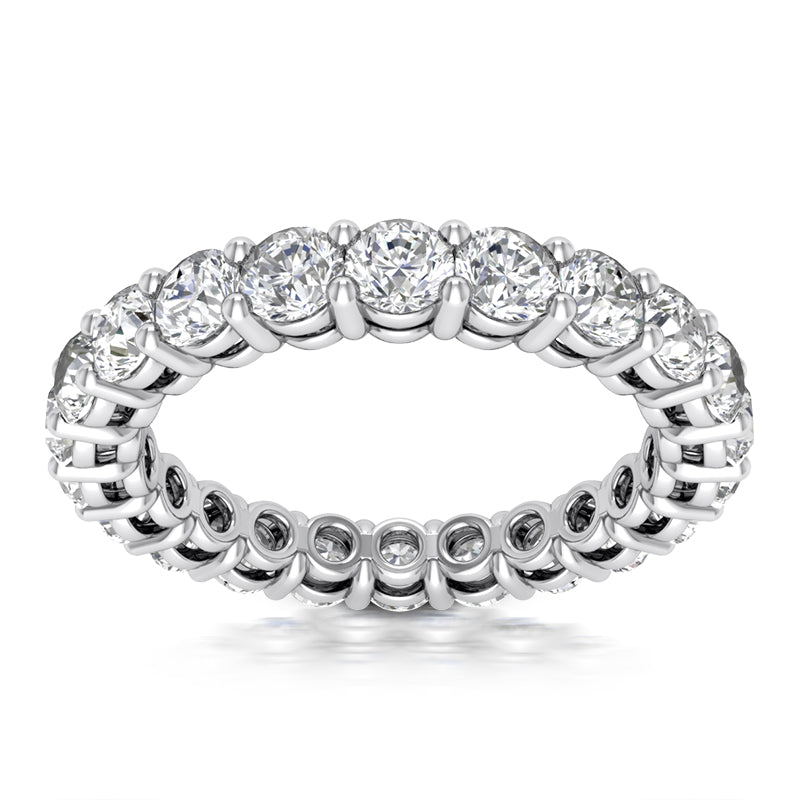 Low Dome Round Diamond Eternity Band