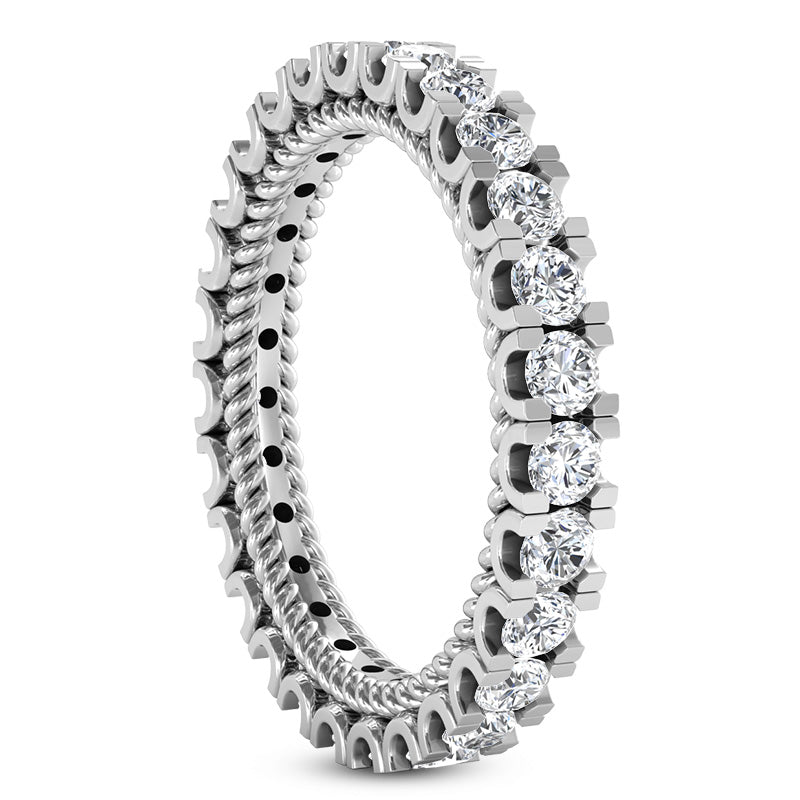 Heirloom Round Diamond Eternity Band