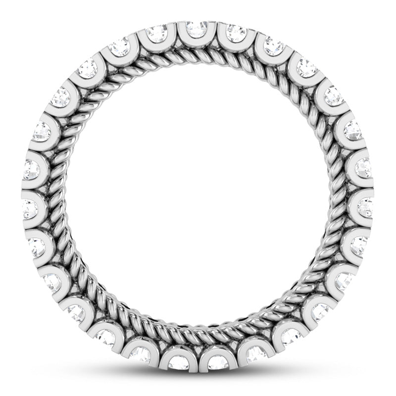 Heirloom Round Diamond Eternity Band