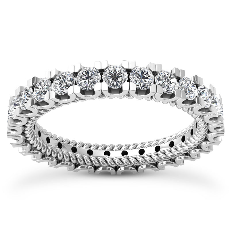 Heirloom Round Diamond Eternity Band