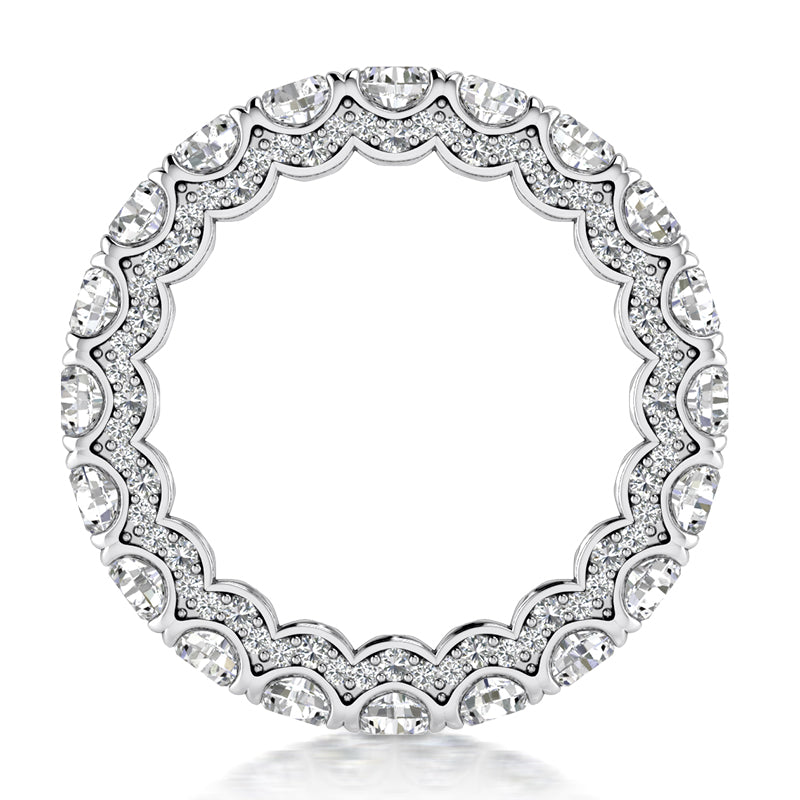 Hidden Halo Round Diamond Eternity Band