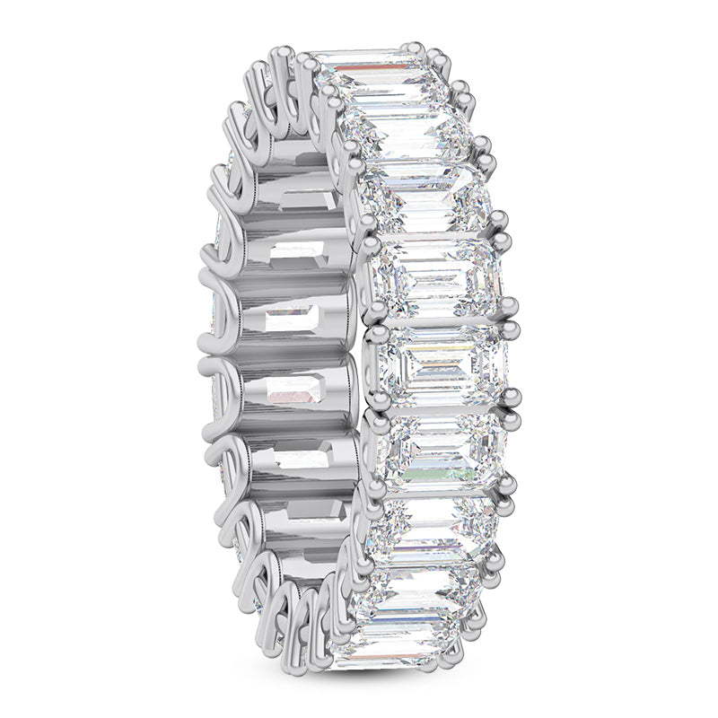 Emerald Diamond Eternity Band