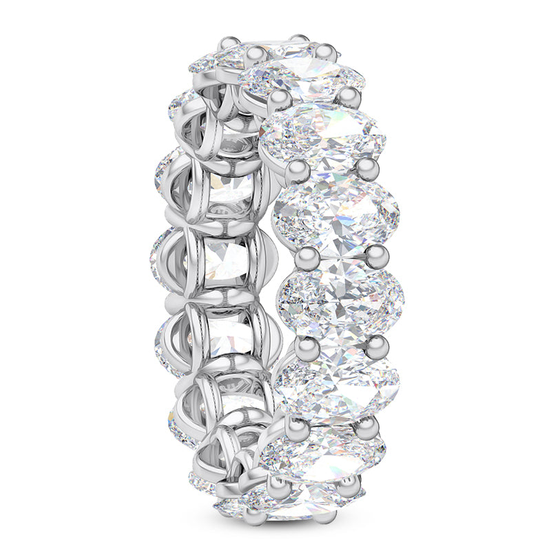 Oval Diamond Eternity Band