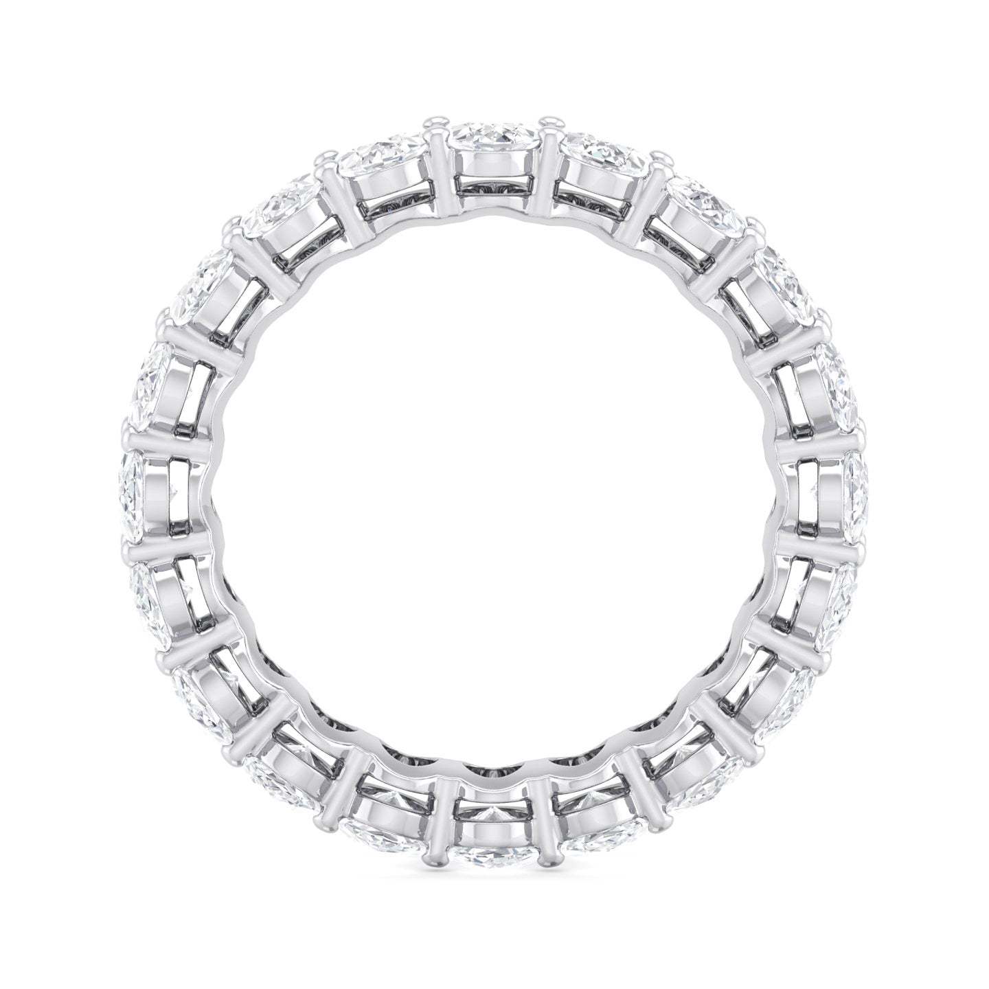 Oval Diamond Eternity Band