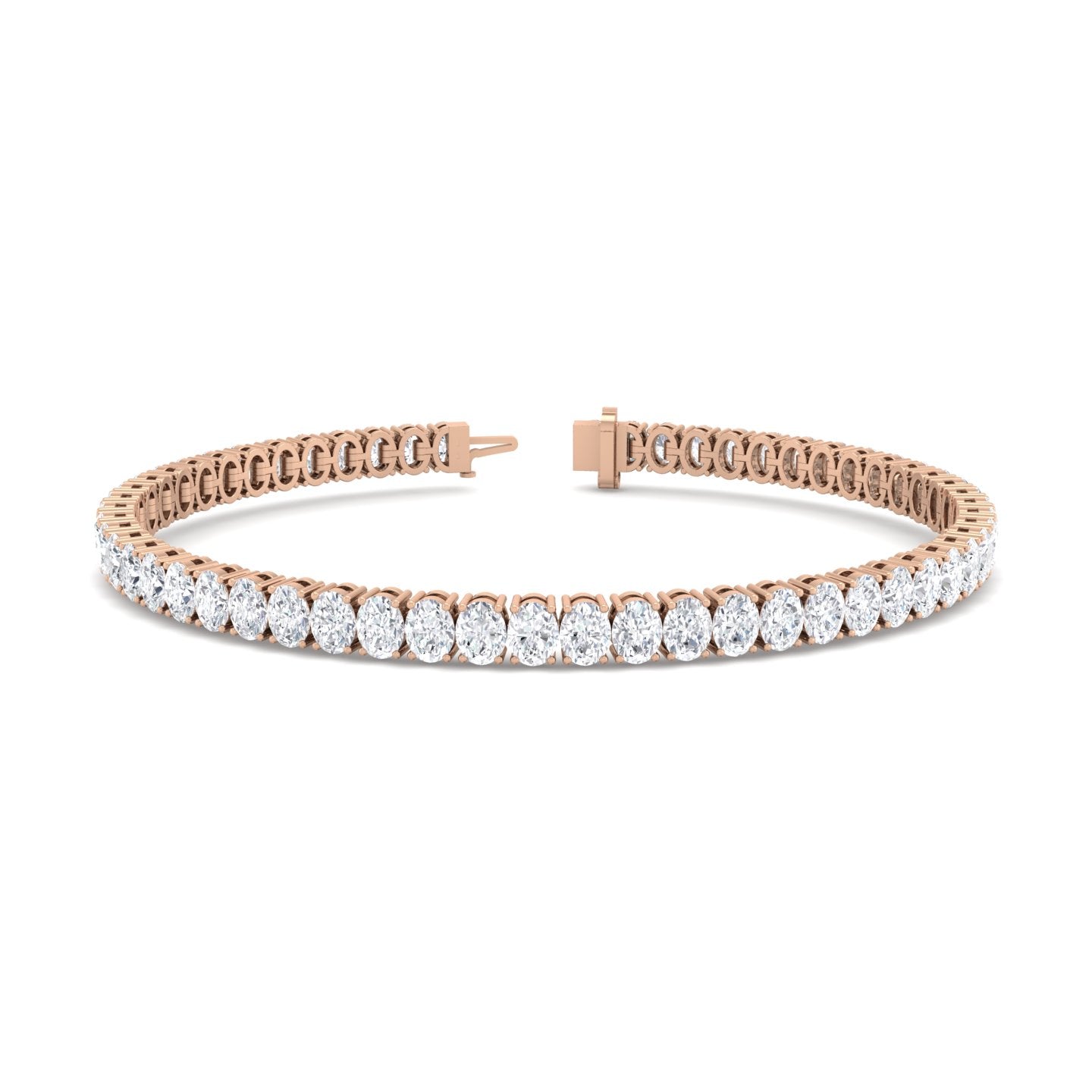 4-Prong Oval Tennis Bracelet