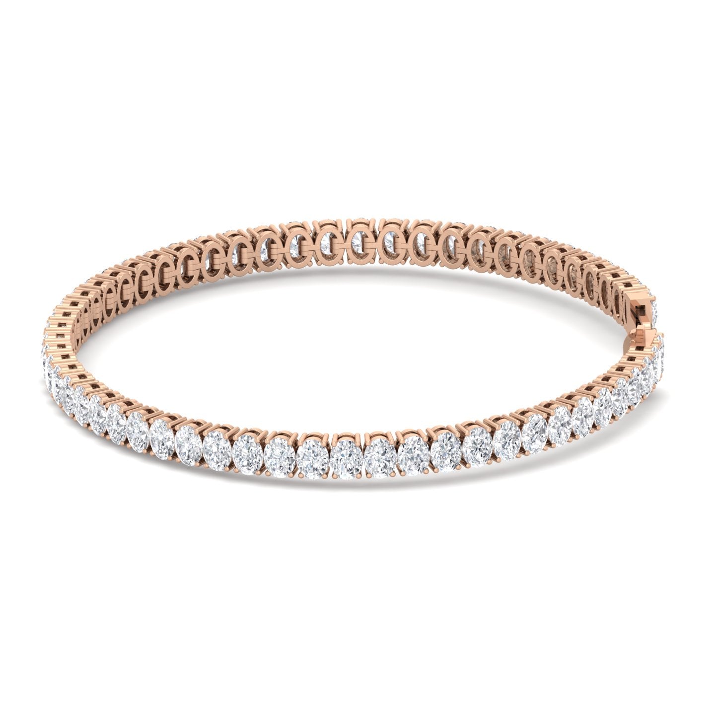 4-Prong Oval Tennis Bracelet