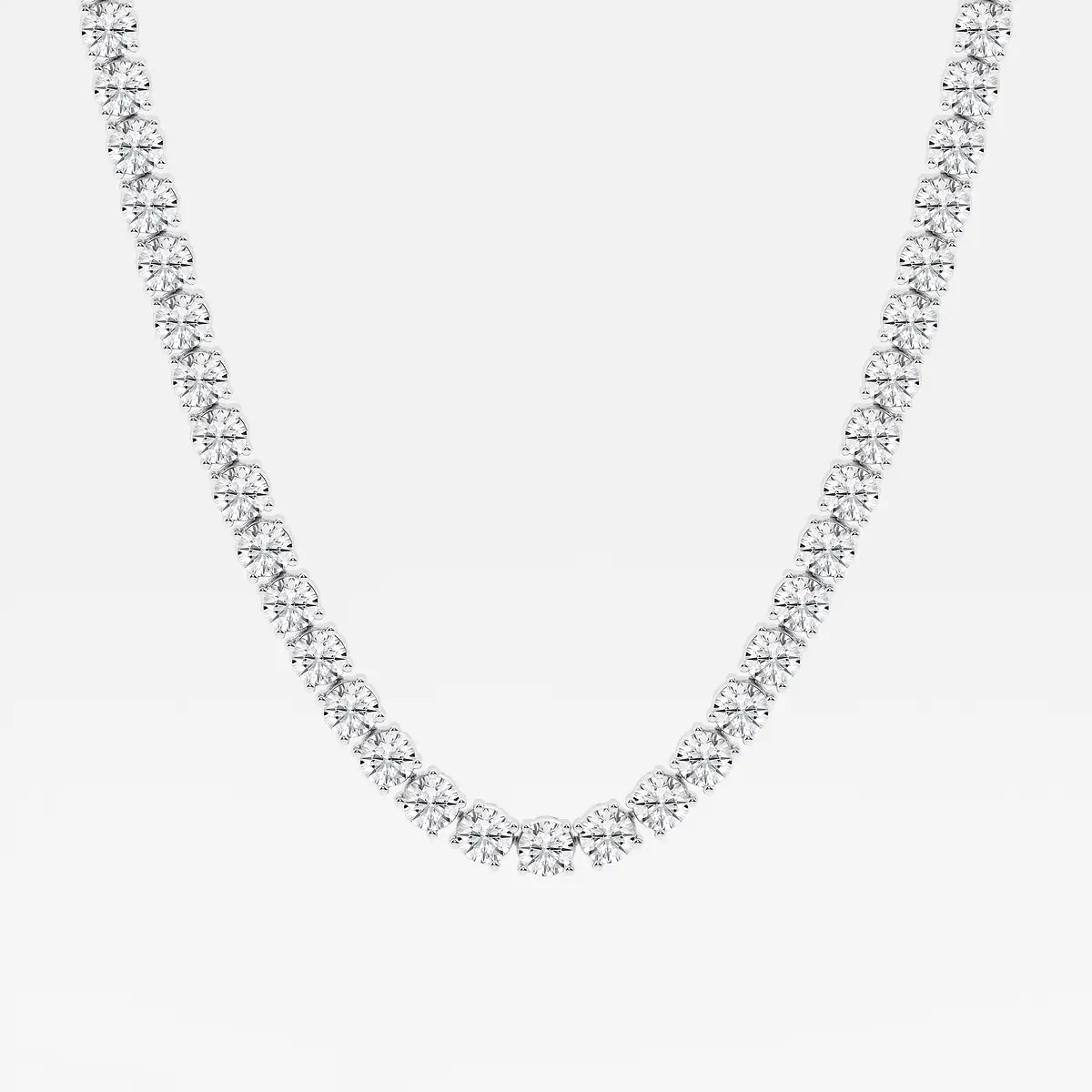 4-Prong Classic Tennis Necklace 1