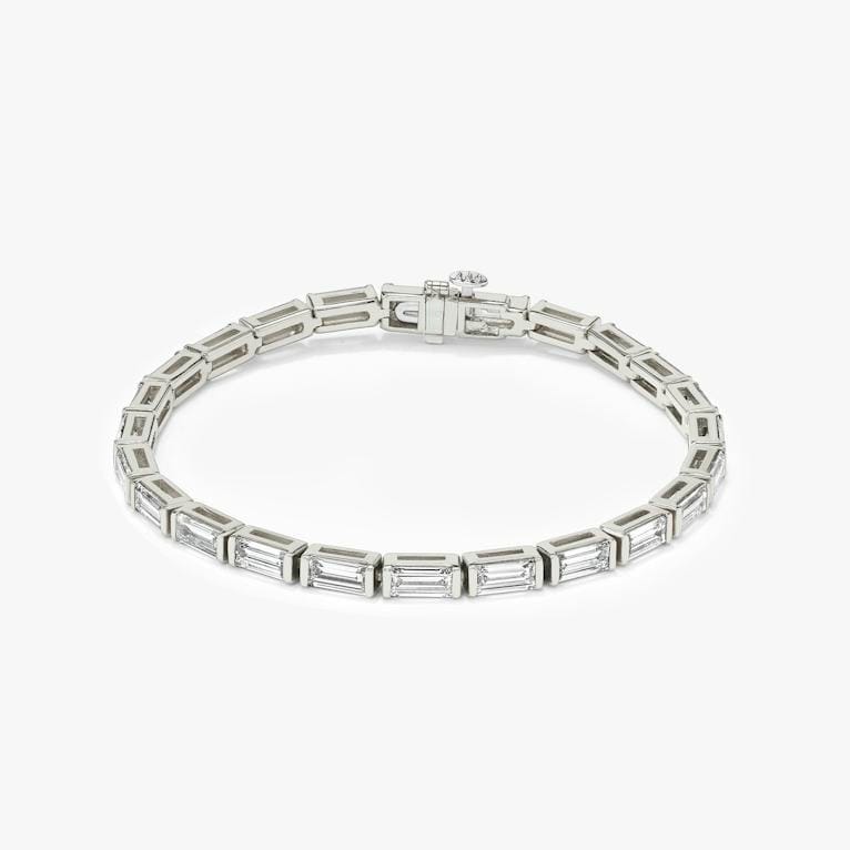 East-West Baguette Tennis Bracelet