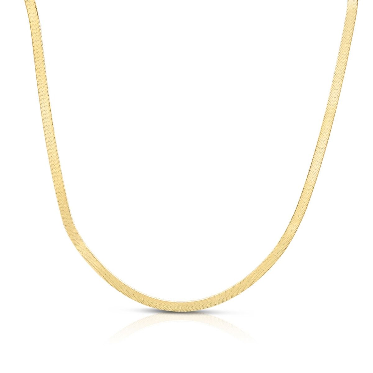 14K Gold 1.5mm Herringbone Chain