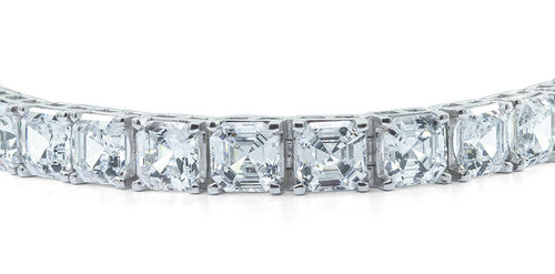 Asscher Cut Prong-Set Bracelet
