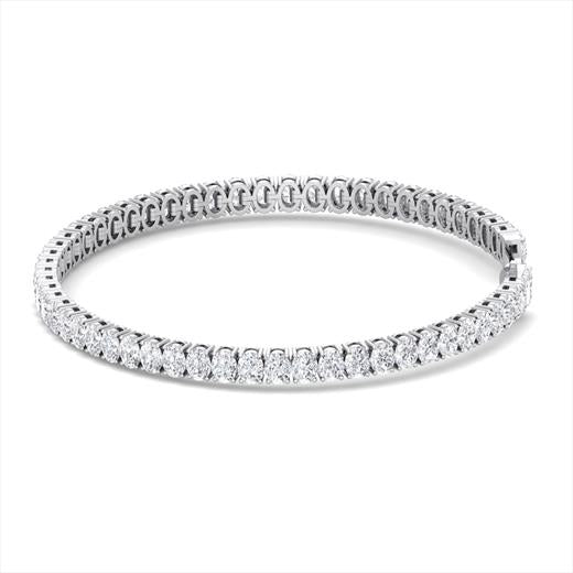 4-Prong Oval Tennis Bracelet