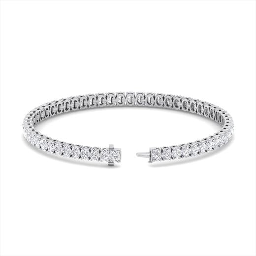 4-Prong Oval Tennis Bracelet