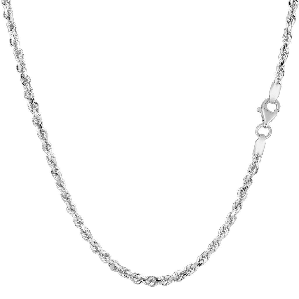 14K Gold 2mm Diamond Cut Royal Rope Chain