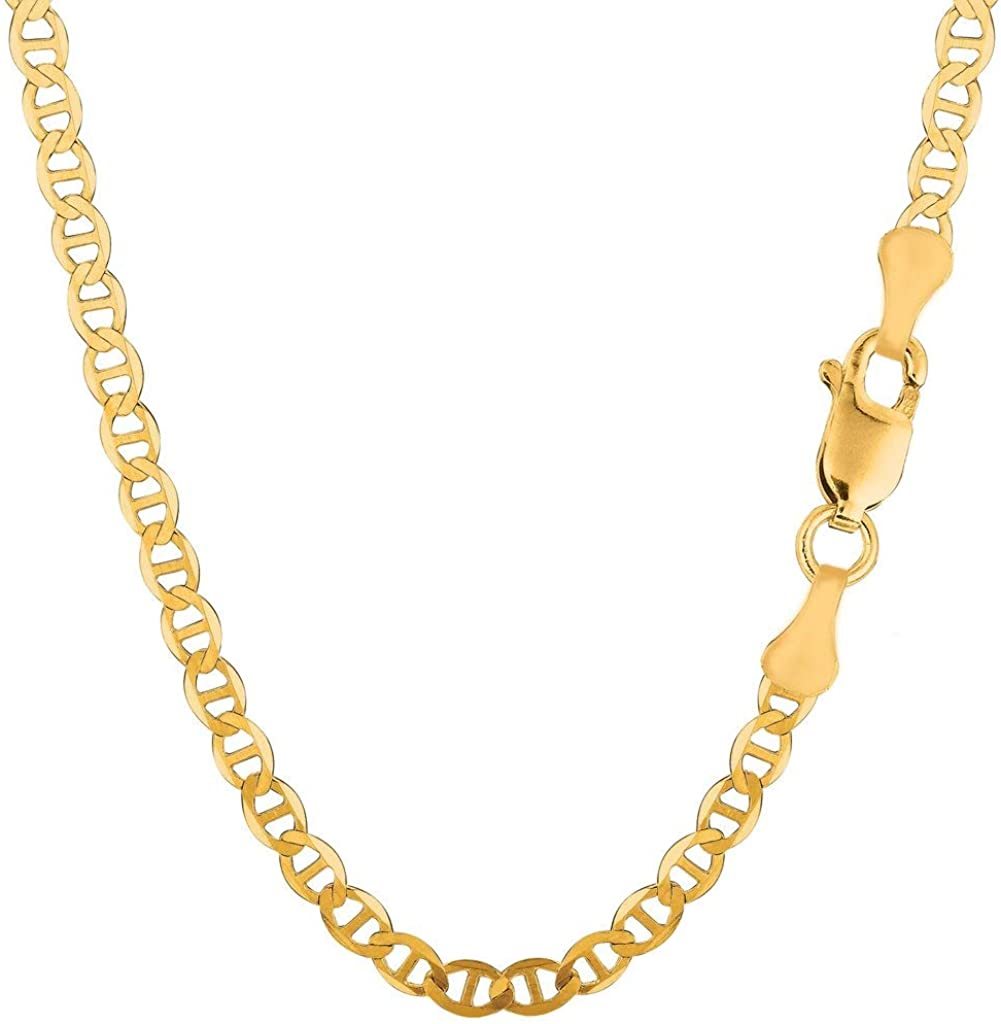 10K Yellow Gold 4.5mm Mariner-Link Chain or Bracelet with Lobster-Claw Clasp