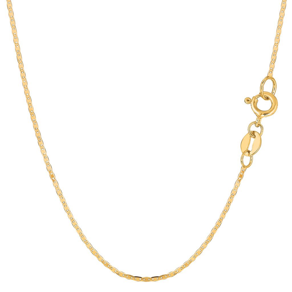 14K Gold 1.2mm Mariner Chain