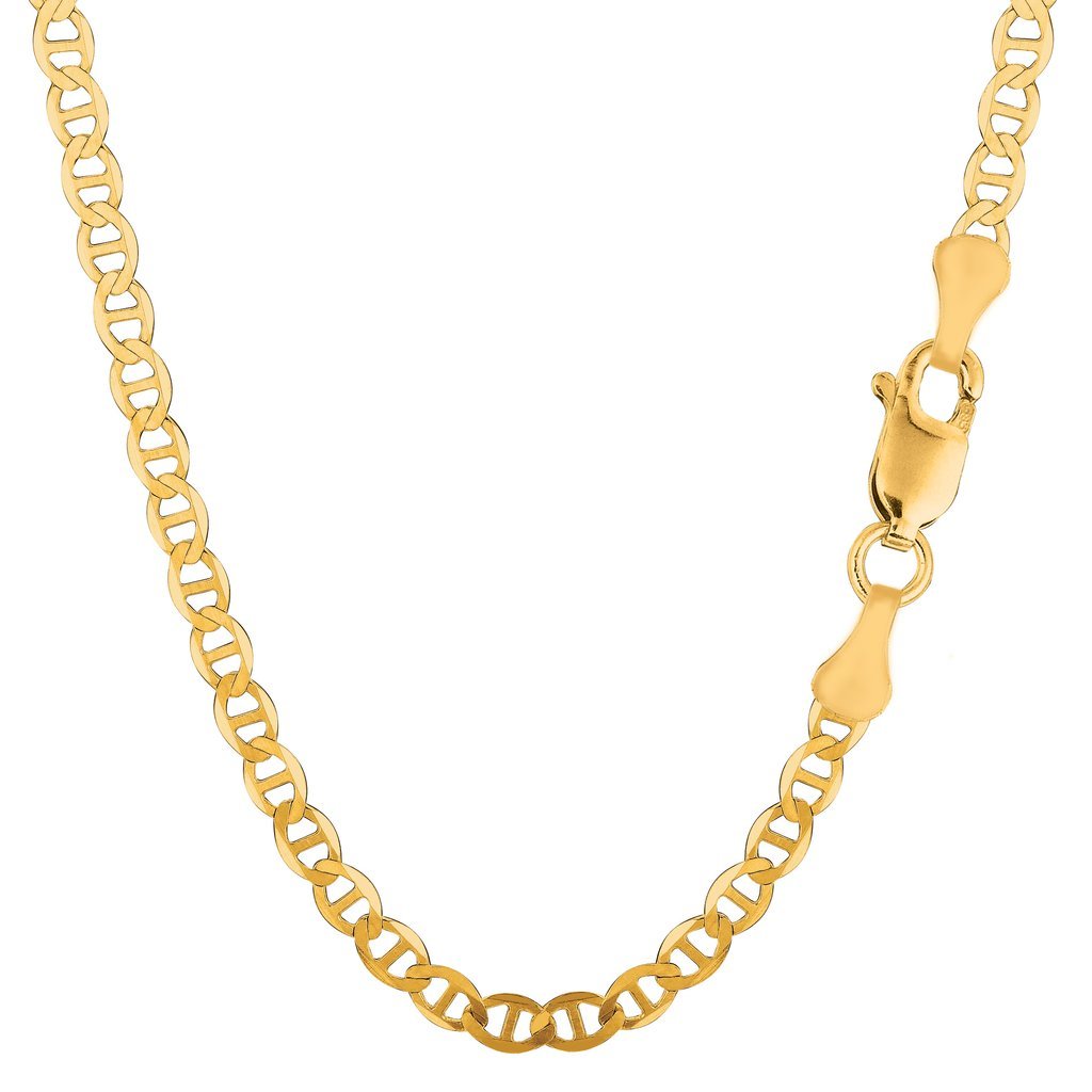 14K Gold 4.5mm Mariner Chain