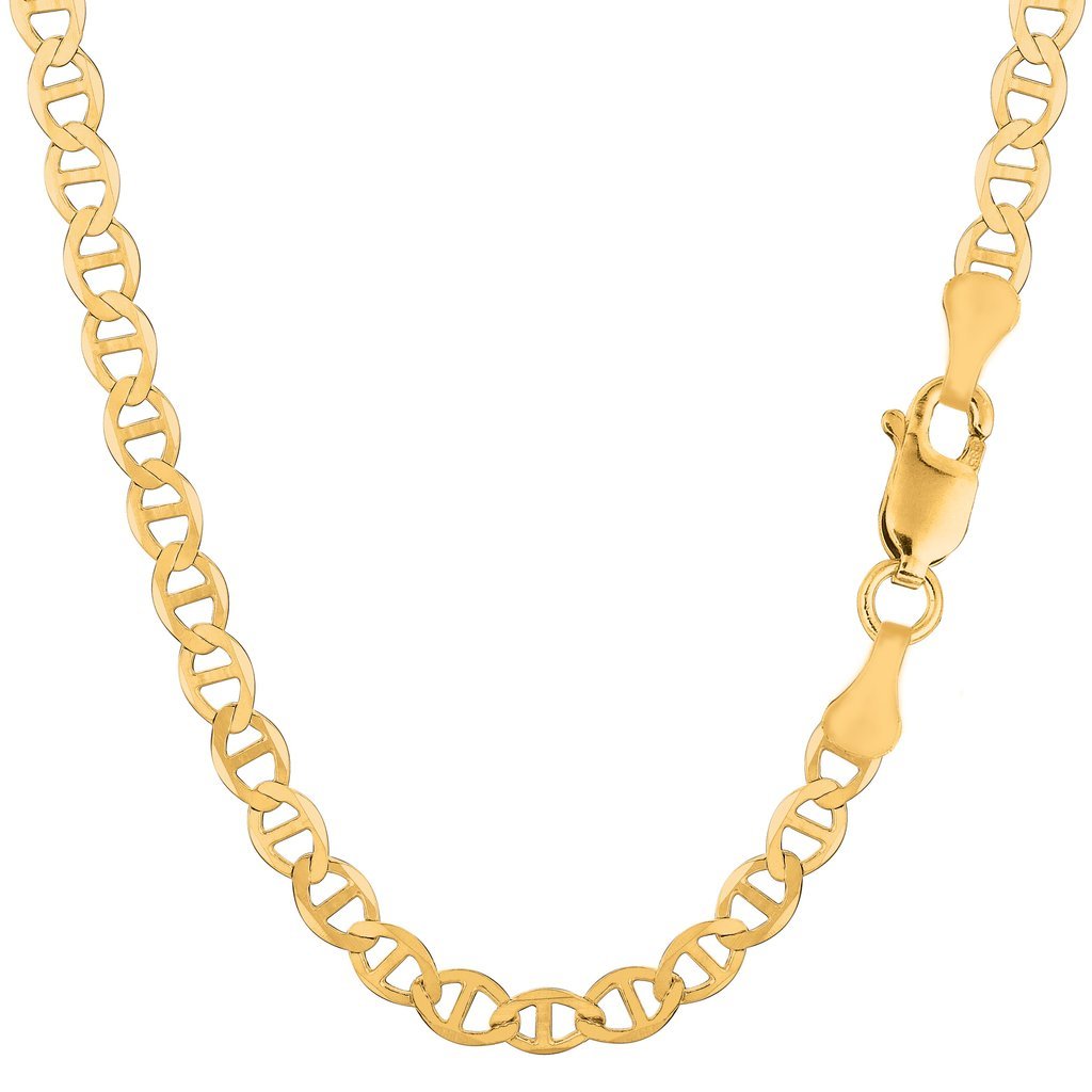 14K Gold 5.5mm Mariner Chain