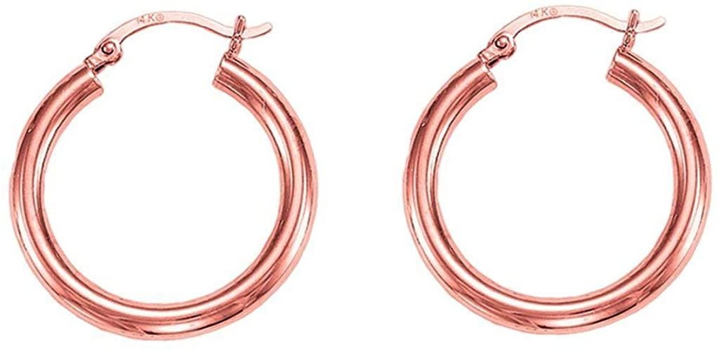 14K Gold 2mm Hoops