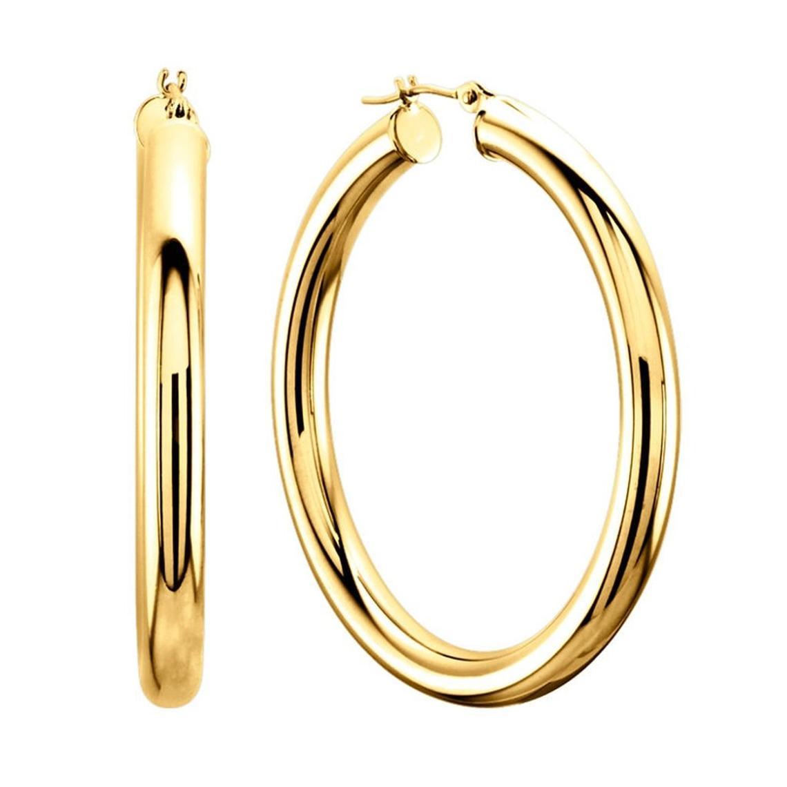 14K Gold 5mm Hoops