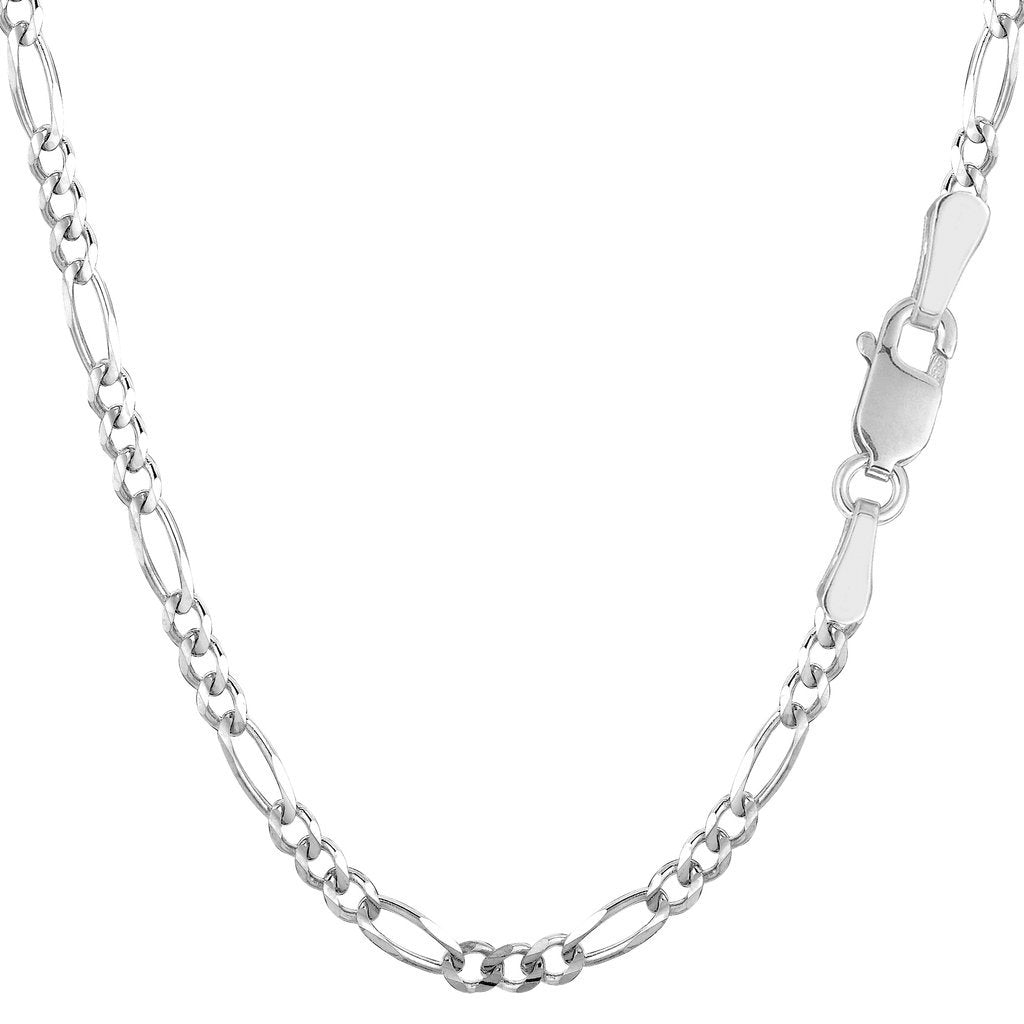 14K Gold 3.1mm Figaro Chain