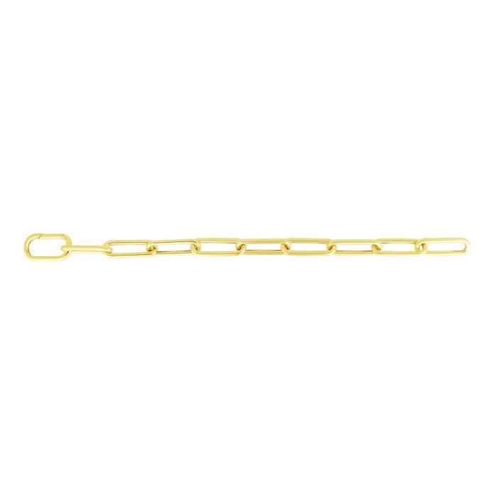 14K 8.5mm Paperclip Chain