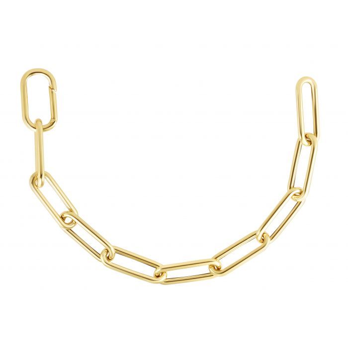 14K 8.5mm Paperclip Chain