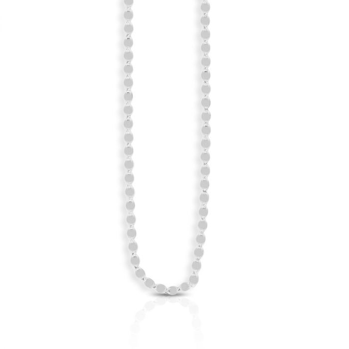 14k Solid Gold 2.2mm Oval MirrOr Chain with Lobster Claw Closure