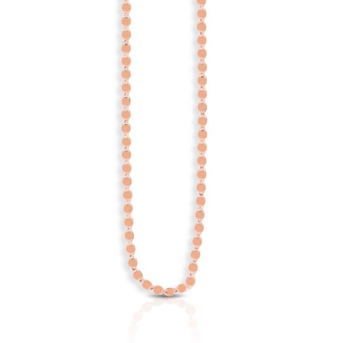 14k Solid Gold 2.2mm Oval MirrOr Chain with Lobster Claw Closure
