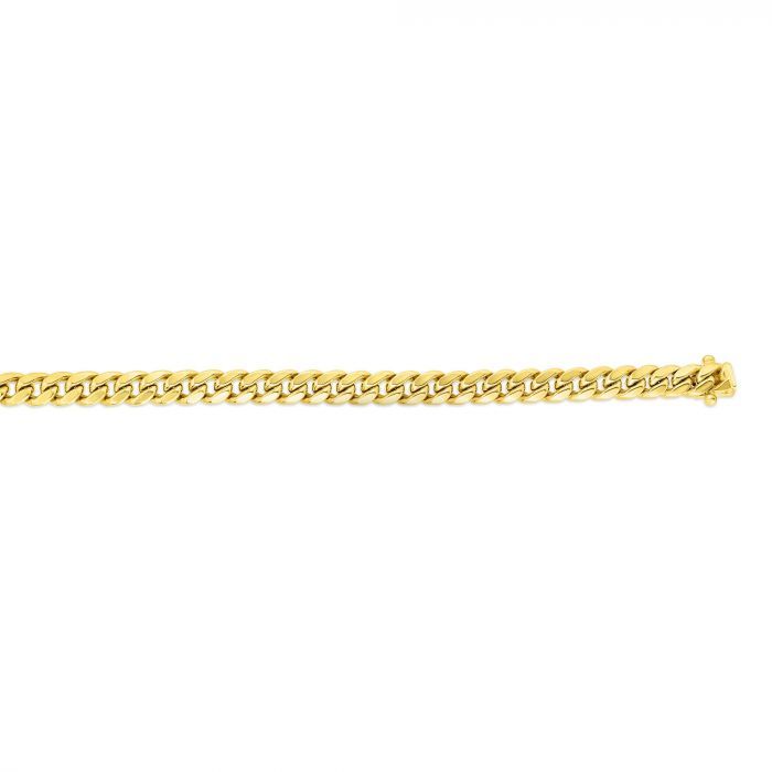 14K Gold 5mm Semi-Solid Miami Cuban Chain