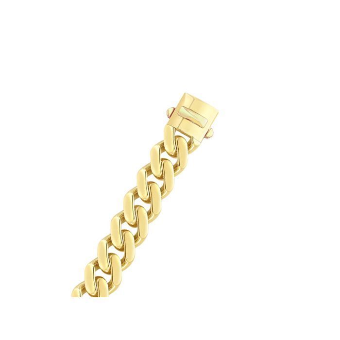 14K Gold 13.5mm Lite Miami Cuban