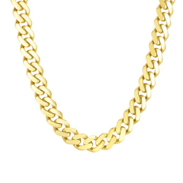 14K Gold 13.5mm Lite Miami Cuban