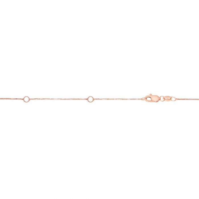 14k Solid Yellow Gold 0.51mm Double Extendable Box Chain with Lobster Claw Closure (Jump Ring at 16" & 17")