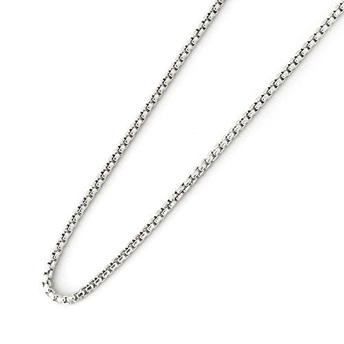 14k Yellow Or White Solid Gold 1.35mm Round-Box Chain with Lobster Claw Clasp